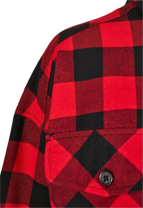 Actual product image Urban Classics Ladies Short Oversized Check Shirt (4XL)