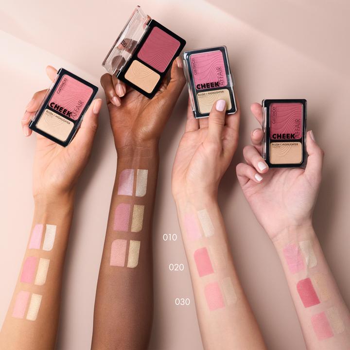 Immagine prodotto Catrice Cheek Affair Palette Blush & Illuminante (Amore al primo colpo, Highlighter, 10 g)