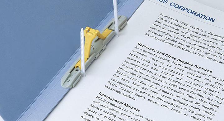Produktbild Plus Japan Zero Max Ordner grau Karton 1-10 cm DIN A4 (A4, 100 mm, 1 Stück)