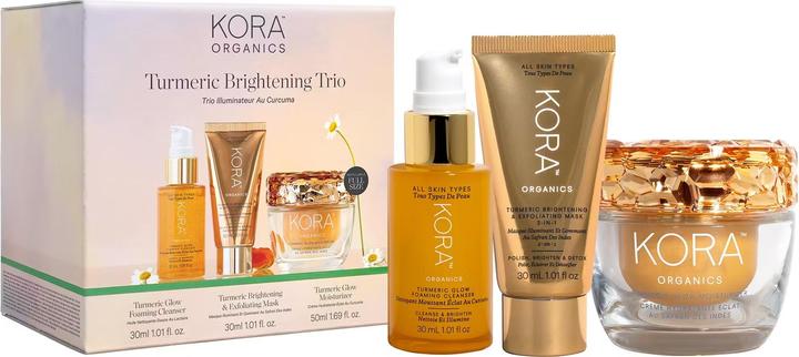 Actual product image Kora Turmeric Brightening Trio Gift Box (Shaving set)