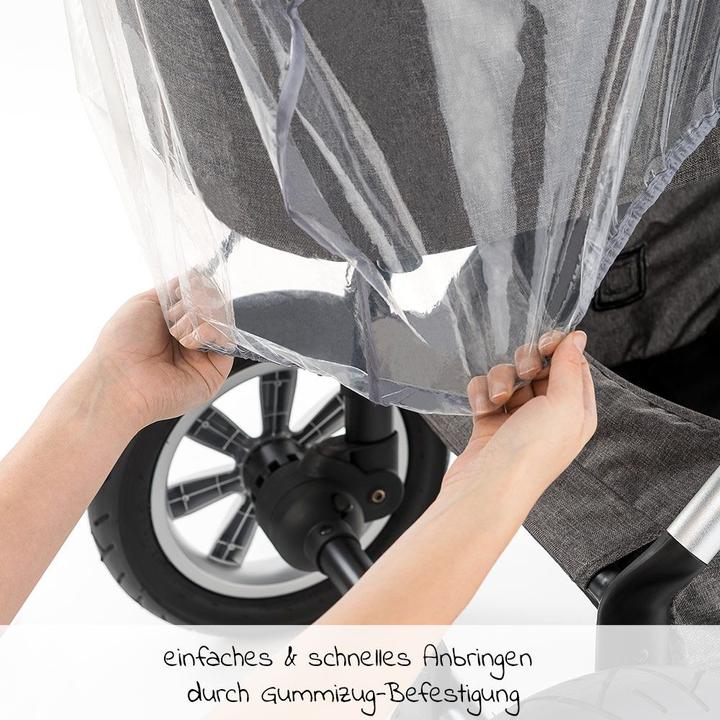 Actual product image Zamboo Regenschutz Universal Regenschutz für Kinderwagen (Babywannen oder