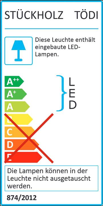 Energie-Label Stückholz Tödi 1 (2800 lm)