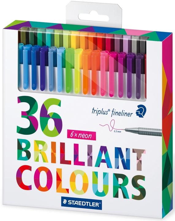 Staedtler Fineliner triplus 36ST (Mehrfarbig, 36 x)