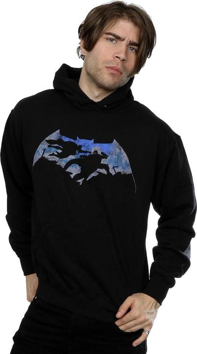 Immagine prodotto Batman v Superman Battle Silhouette Felpa con Cappuccio Uomo (L)
