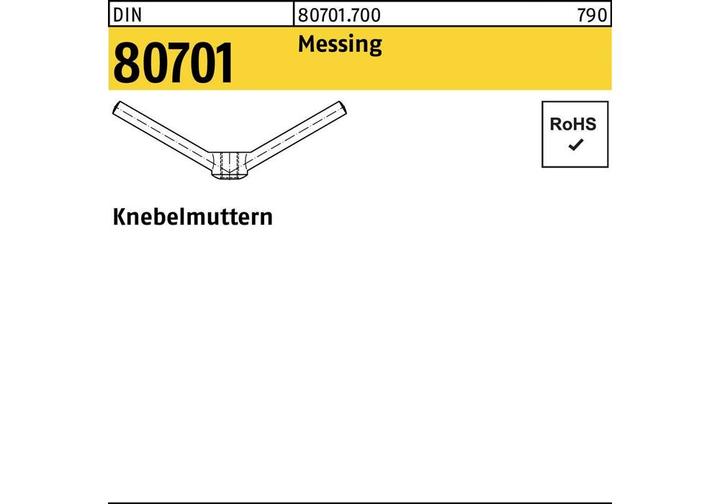 Immagine prodotto Dado a levetta DIN 80701 M 20 ottone