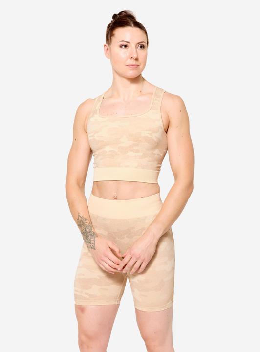 Domyos Crop Top - beige camouflage
