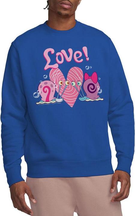Immagine prodotto Spongebob Squarepants Valentine's Love Felpa Gary e Snellie Adulto Unisex (M)