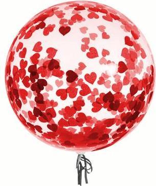 Actual product image Funny Fashion Bubble balloon filled with hearts