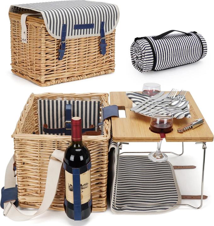 HappyPicnic Weiden-Picknickkorb