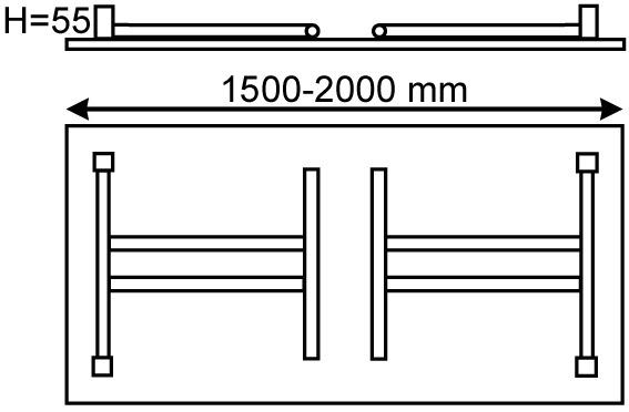 Image du produit Werkstarck Pieds pliants de la table