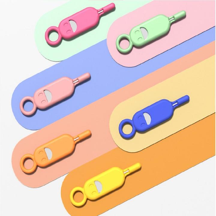 OEM Key / needle for SIM card tray needle keychain yellow (Tool)