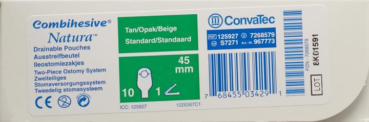 Produktbild ConvaTec Ileo Beutel std opak 45mm (10 Stück, 1462.50 ml, 164 g)
