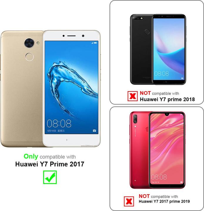 Produktbild Cadorabo Handykette für Huawei Y7 PRIME 2017 Necklace Hülle mit verstellbarem Kordelband