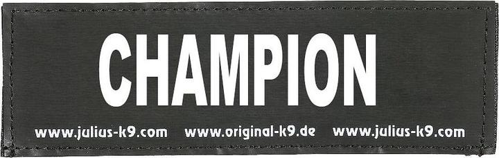 Actual product image Julius-K9 Logo CHAMPION, 16x5cm, size 1, 2, 3 (1, 2, 3, Dog, General)