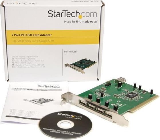 Immagine prodotto StarTech 7 Port PCI USB 2.0 Adapter Card