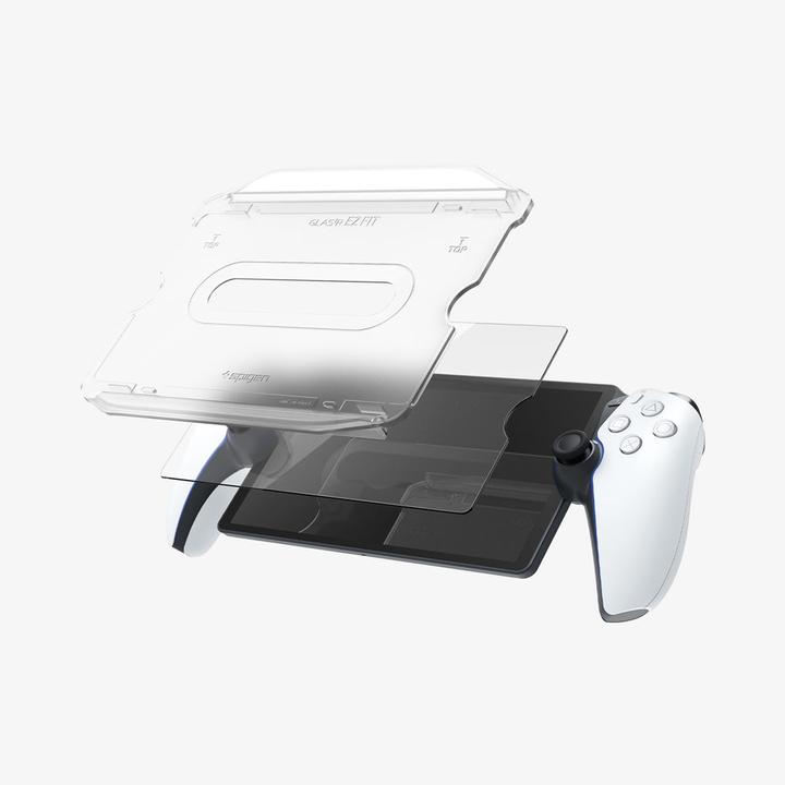 Actual product image Spigen GLAS.tR EZ Fit Playstation Portal Screen Protector