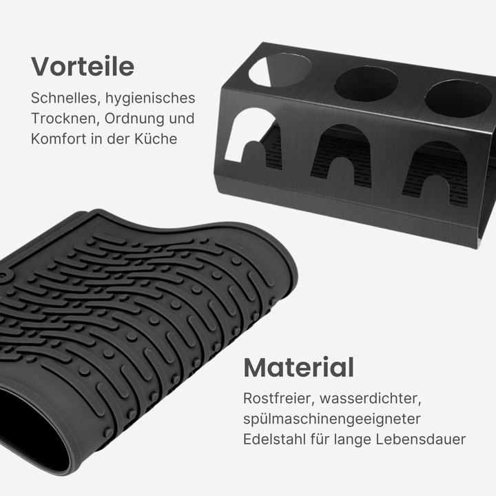 Immagine prodotto Hermex Abtropfgestell für SodaStream-Flaschen Flaschenhalter Abtropfhalter Abtropfständer
