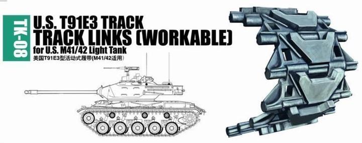 Trumpeter U.S. T91E3 track for M41/42 light tank