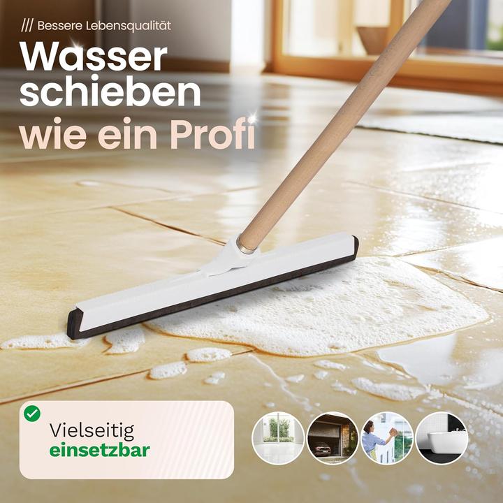 Actual product image Novaliv 5X Wasserabzieher Boden Dusche Auto mit Holzstiel Kunststoff 43cm I Duschabzieher Abzieher D