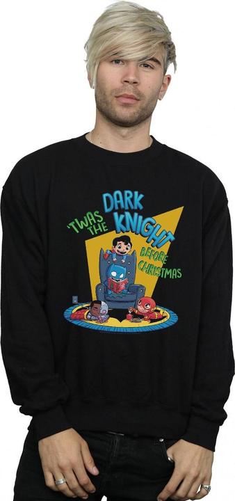 Image du produit - Sweat SUPER FRIENDS DARK KNIGHT BEFORE CHRISTMAS - Homme (S)