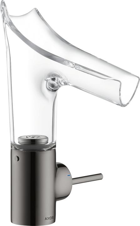 Produktbild hansgrohe AXOR Starck V Einhebel-Waschtischmischer 140 mit Glasauslauf und Ablaufgarnitur