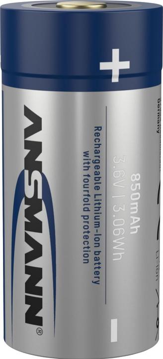 Actual product image Ansmann 16340 Li-Ion battery (1 pcs., 16340, 850 mAh)