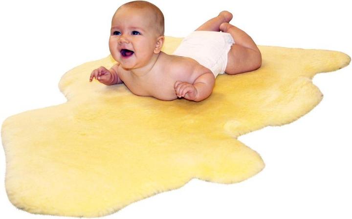 Actual product image Heitmann Felle Lambskin golden beige shorn