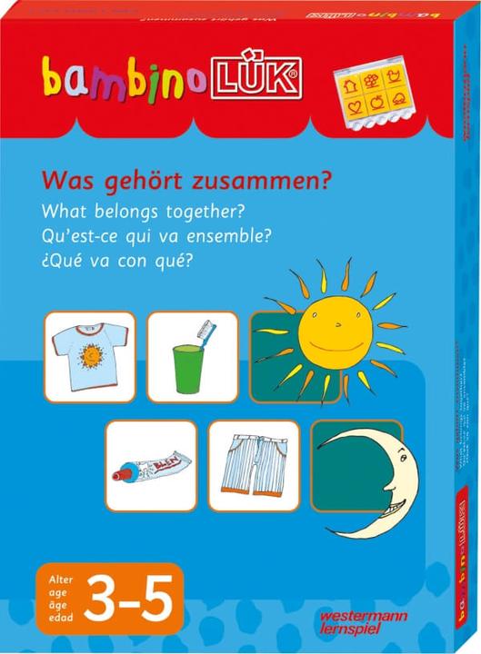 Actual product image Bambino LÜK Set: Was gehört zusammen? (German, Michael Junga, Susann Hesselbarth, 2002)