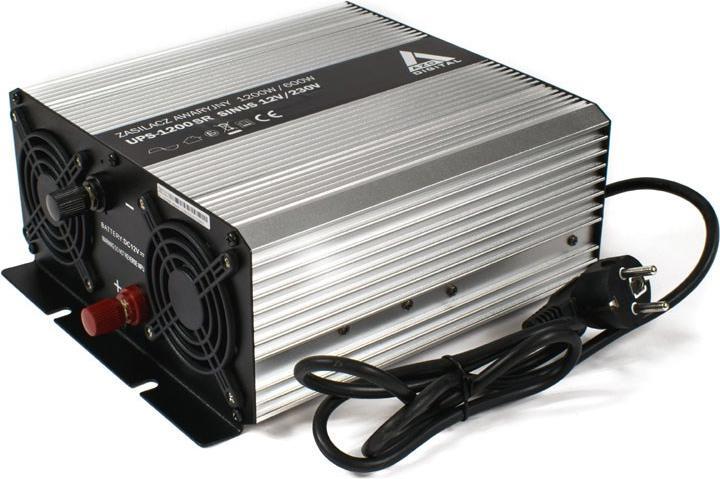 Image du produit Digital Alimentation sans interruption (UPS + AVR) AZO 12V UPS-1200SR Sinus 1200W/600W 12V/2... (1200 VA, 600 W)