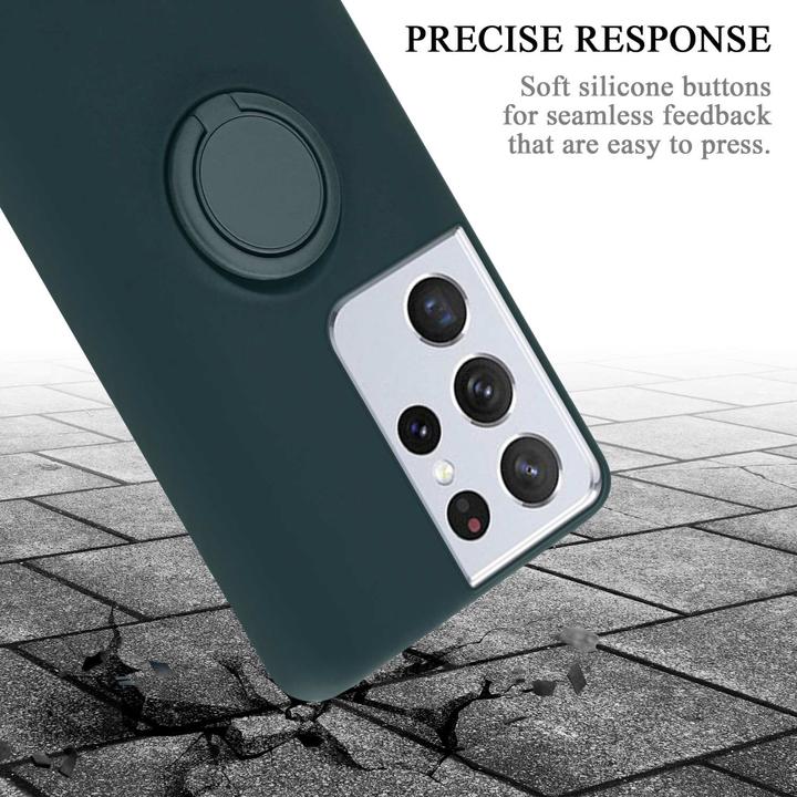 Actual product image Cadorabo TPU Liquid Ring Silicone Case Cover (Samsung Galaxy S22 Ultra)