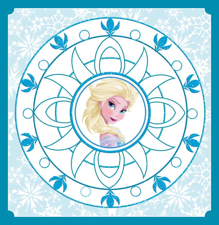 Actual product image Panini Disney The Ice Queen: My glitter mandalas to colour in