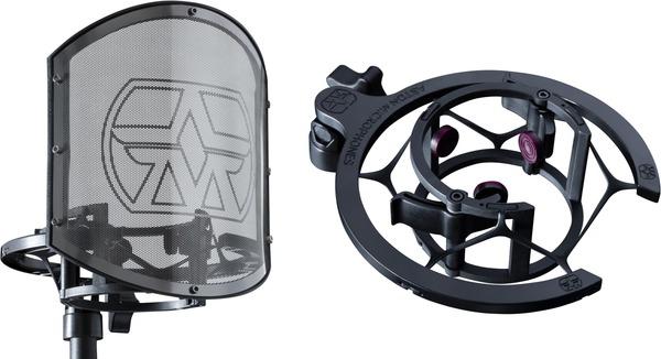 Actual product image Aston Microphones SwiftShield shockmount met popfilter
