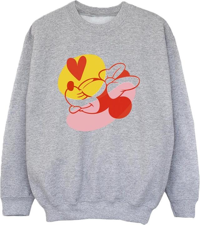 Disney Minnie Mouse Tongue Heart Sweatshirt Jungen