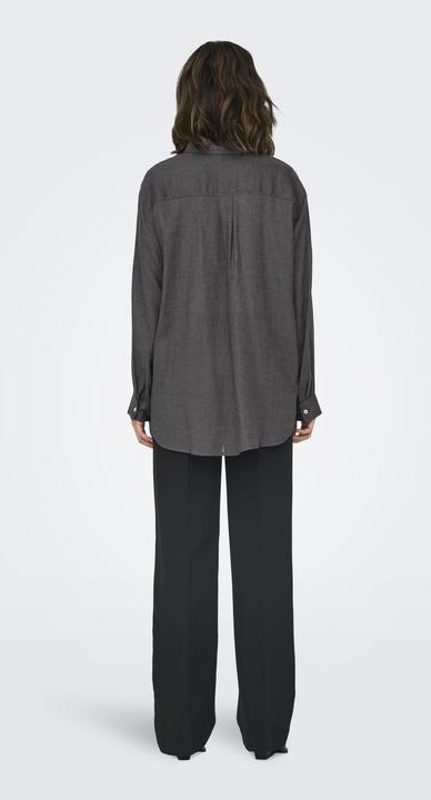 Image du produit Only Chemise unie en lin mélangé Chemise (L)