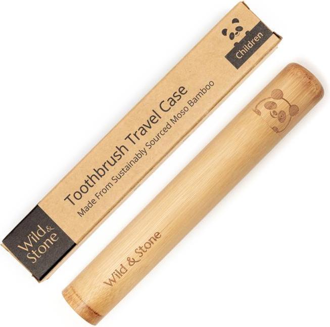 Actual product image Wild & Stone Bamboo Case for Kids Toothbrushes