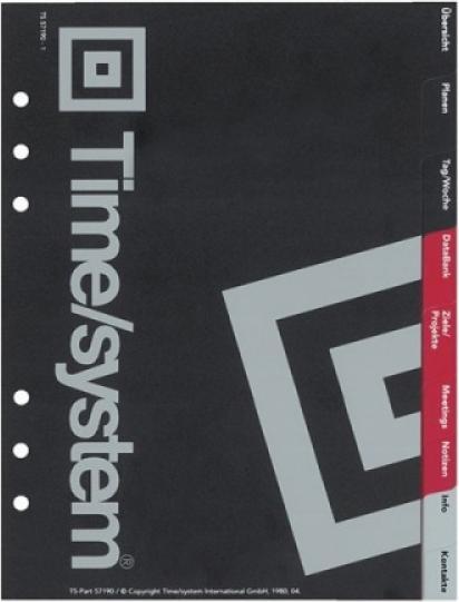 Image du produit Time/System Insert onglet principal noir 9pcs (A5)