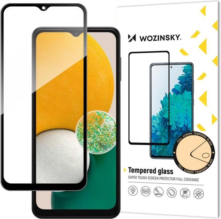 Actual product image Wozinsky Super Tough Full Glue Tempered Glass Full Screen With Frame Case Friendly Samsung Galaxy A1 (1 Piece, Samsung Galaxy A01)