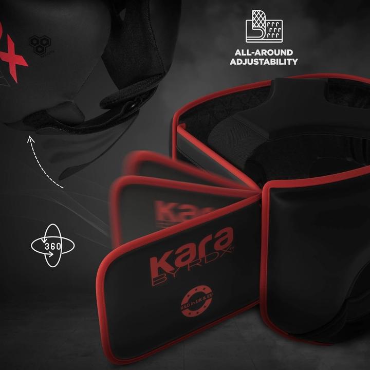 Actual product image Rdx Head Guard F6 Matte Red-L (L)