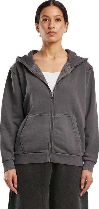 Produktbild Build Your Brand Hoodie mit durchgehendem Reissverschluss Schwere Qualität (M)