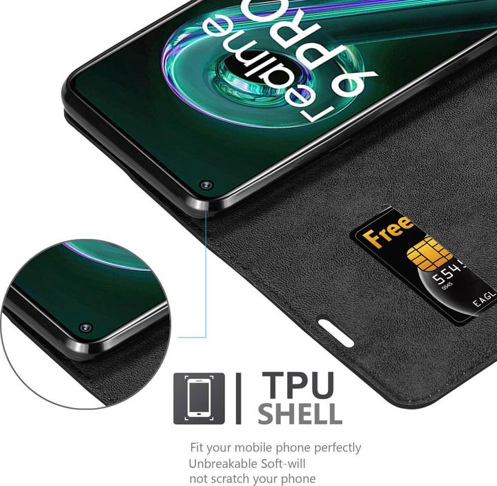 Actual product image Cadorabo Case for Realme 9 5G / 9 PRO / V25 / Q5 / OnePlus Nord CE 2 LITE 5G in Book Invis. Magnet Style (Vivo V25, Realme 9 Pro+, OnePlus North CE 2 Lite 5G)