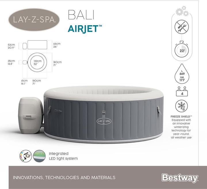 Produktbild Bestway Lay-Z-Spa Bali (4 Pers.)