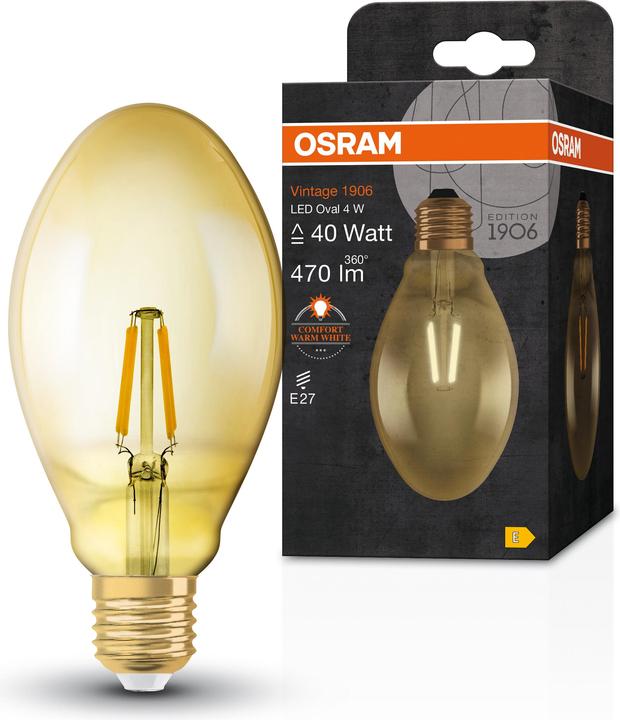 Actual product image Osram LED Bulb Vintage (E27, 4.50 W, 420 lm, 4 x, E)