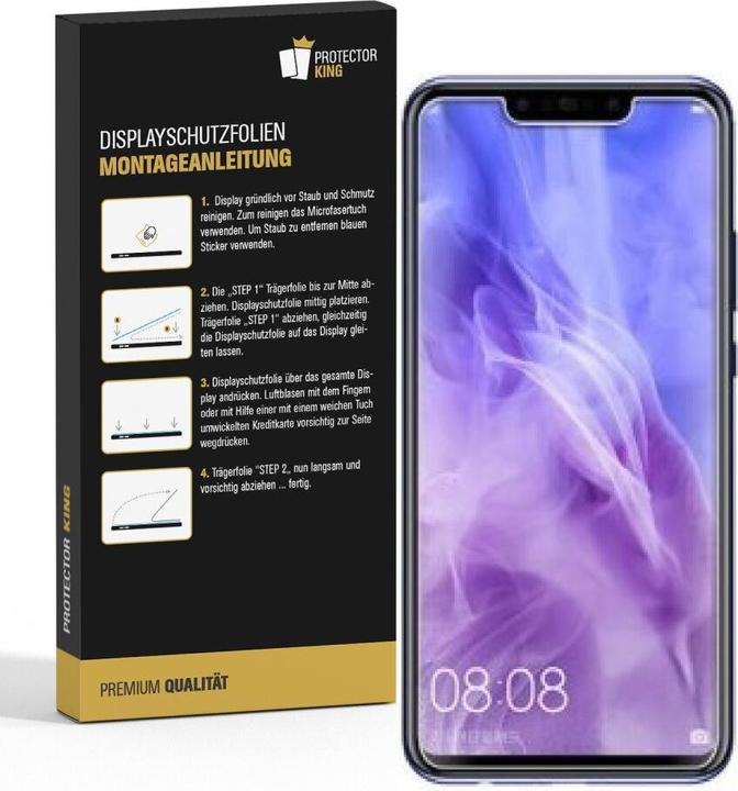 Actual product image Protectorking 3x Panzerfolie Anti-Shock HD Klar (3 Piece, Huawei Nova 3)