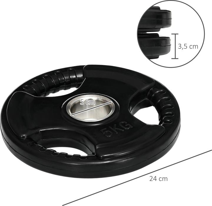 Immagine prodotto SportNow Piastra di peso con foro da 5 cm (2 x 5 kg)