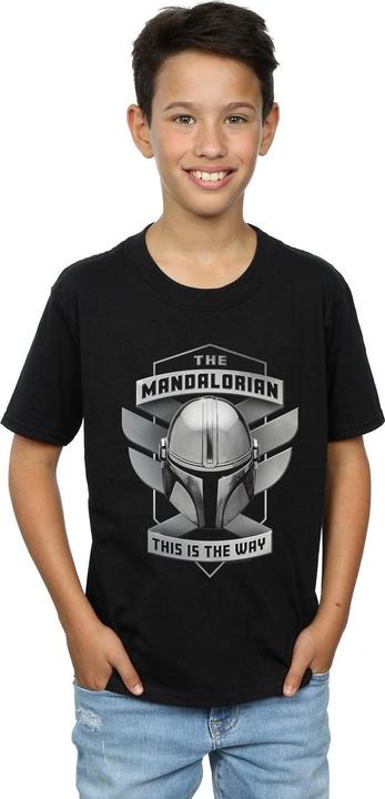 Immagine prodotto Star Wars The Mandalorian This Is The Way Mando Maglietta Ragazzi (140, 146)