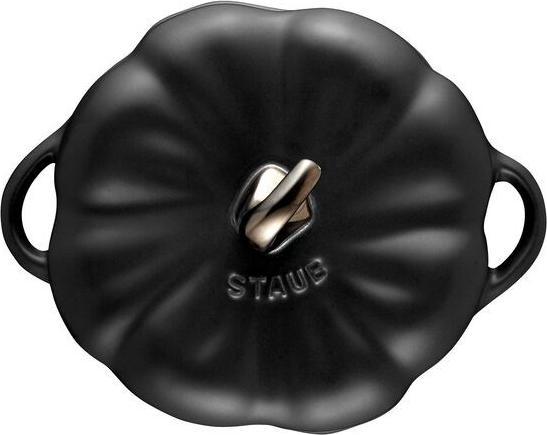 Actual product image Staub 40508-548-0 - Pumpkin - Cocotte - Black matt - Ceramic - 12.2 cm (12.20 cm, Casserole + Stewpot, Ceramic)