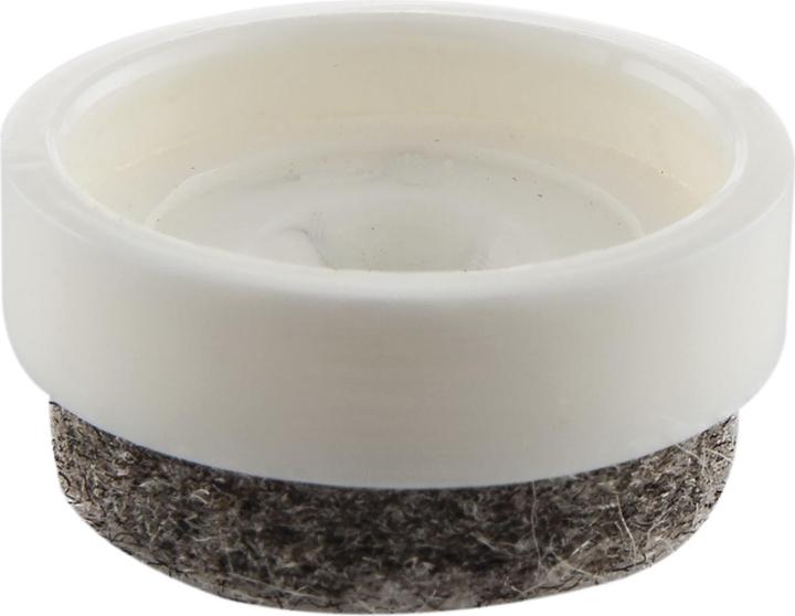 Wagner System QuickClick Möbelgleiter Ultrasoft zum Aufdrücken ø 17mm weiss 4 Stück (4 Stück)
