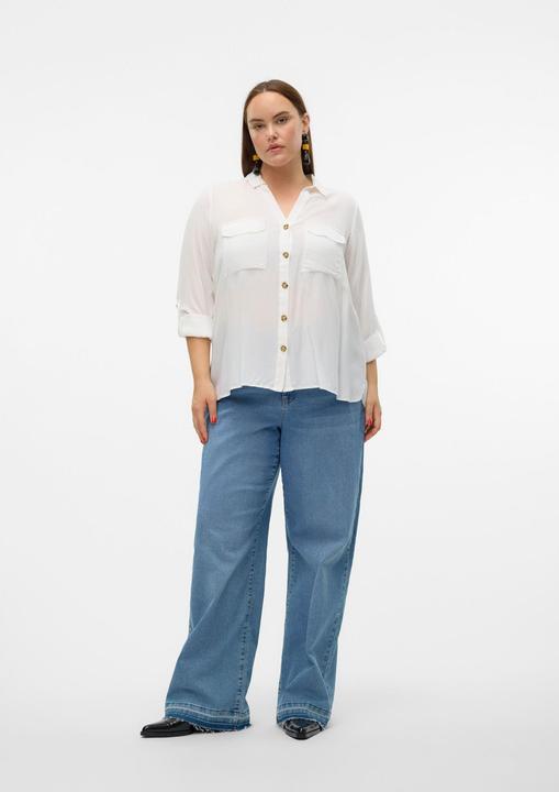 Image du produit Vero Moda Coupe normale Col chemise Manches courbes avec enveloppe Chemise (48)