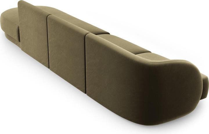 Image du produit Micadoni Canapé Droit Velours, "Miley", 4 Places, 323x90x70Fabriqué en Europe (2 places, 3 places, 4 places)