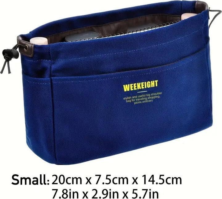 Only-Bags.Store Minimalist casual storage organiser, versatile drawstring insert pouch for tote